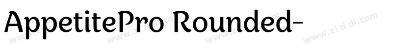 AppetitePro Rounded字体转换